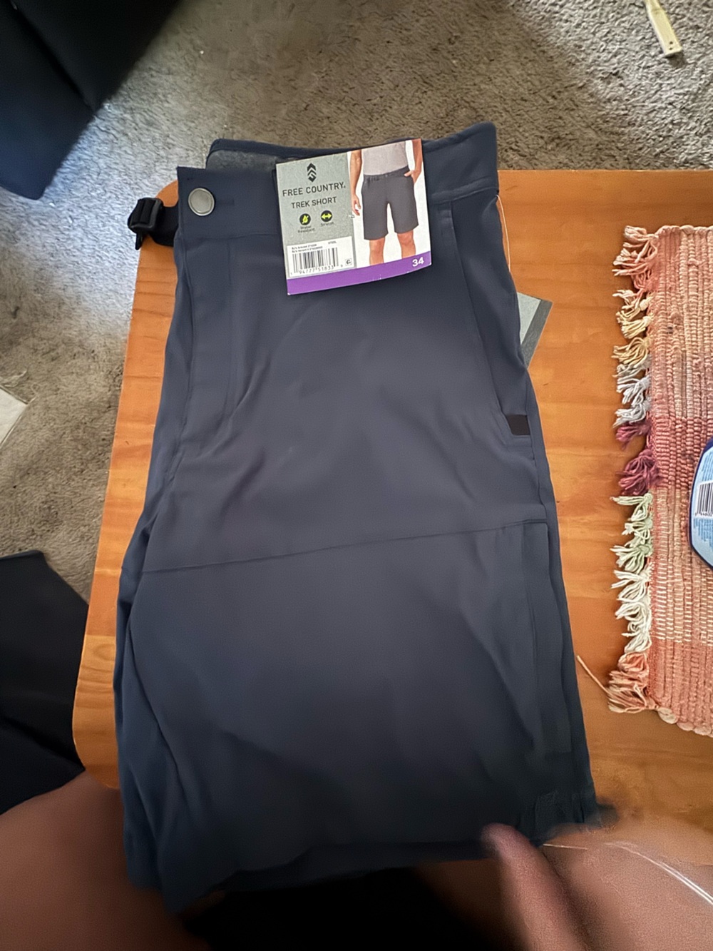 Free Country Men's Trek Shorts in Navy